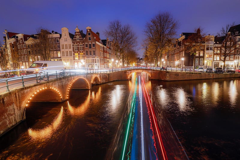 Amsterdam Canal Bridge, Netherlands